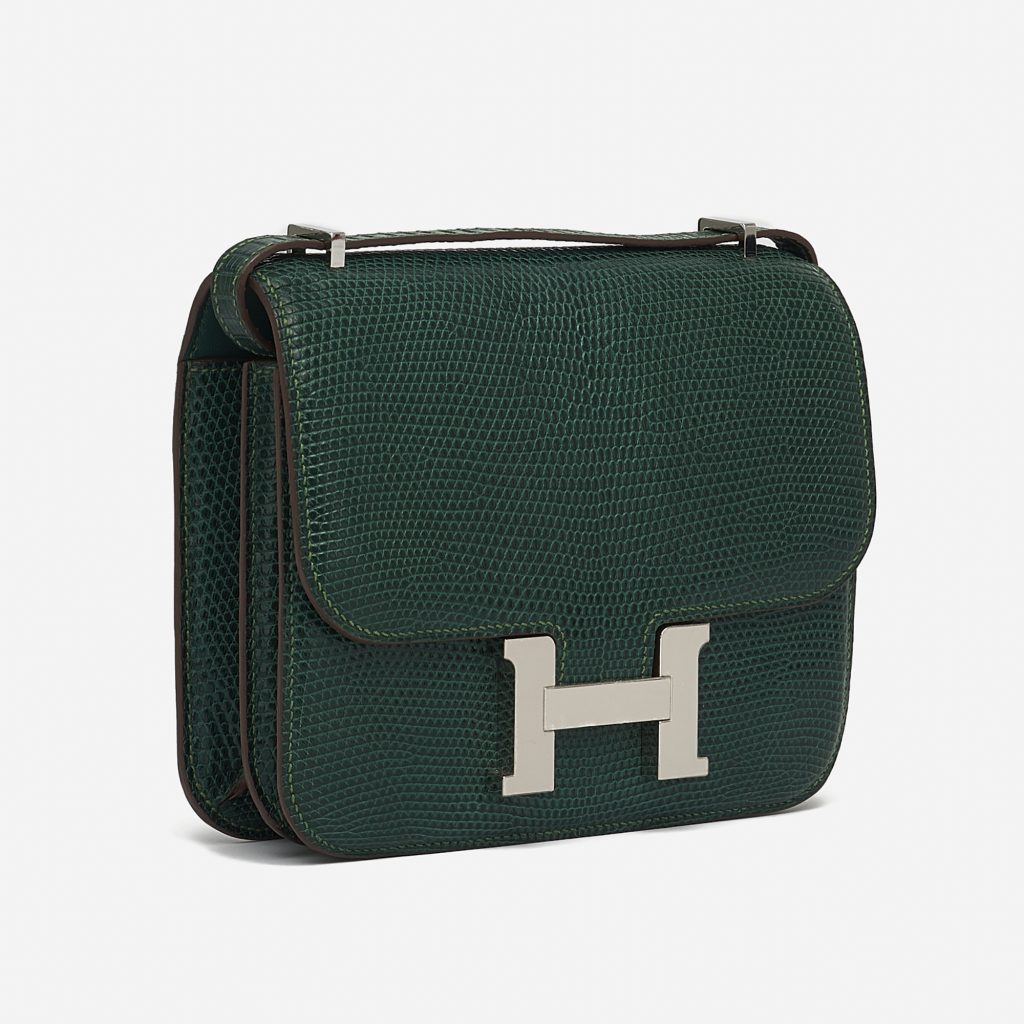 Hermès Constance 18 Lizard Vert Emeraude Matte SACLÀB