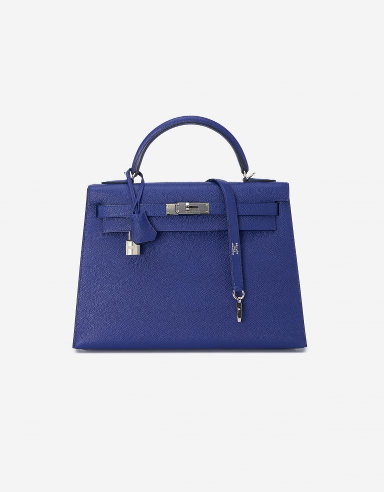 Hermes Kelly 32 Epsom Bleu Encre Saclàb