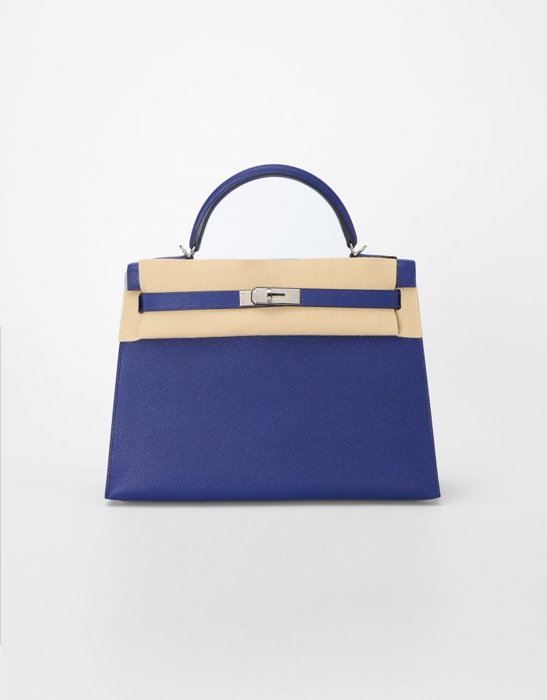 Hermes Kelly 32 Epsom Bleu Encre Saclàb Offen