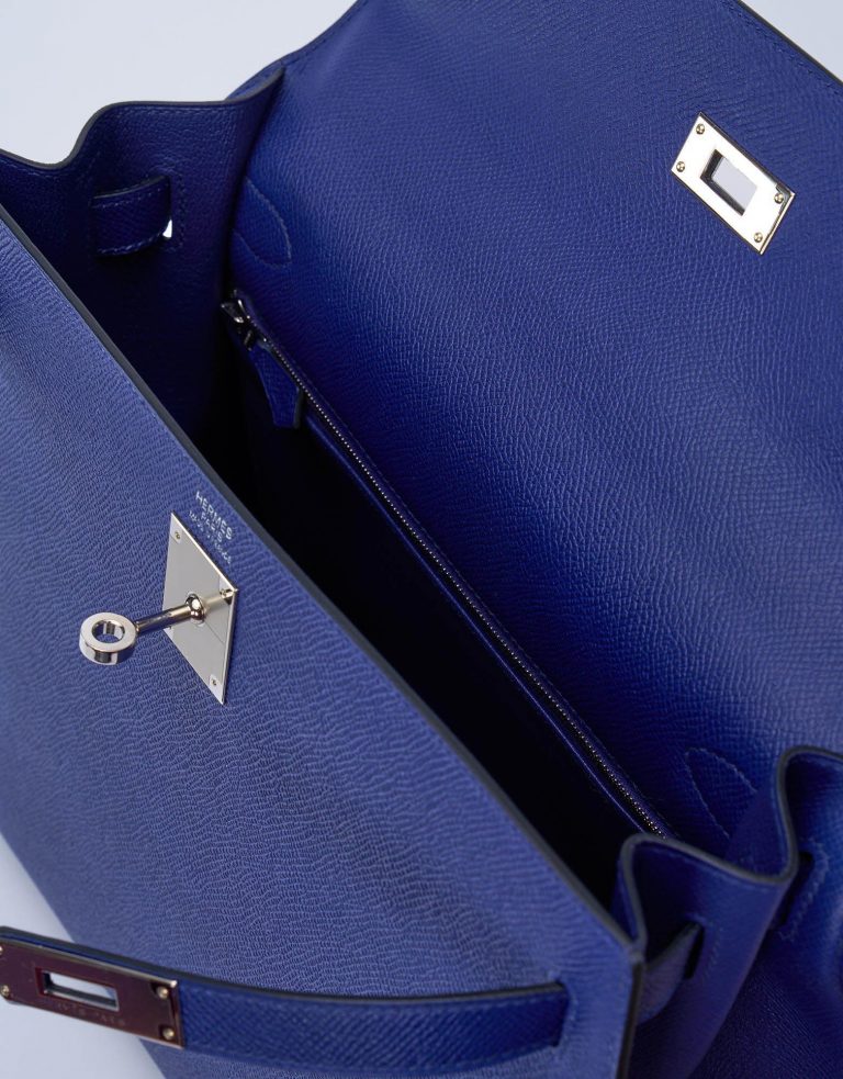 Hermes Kelly 32 Epsom Bleu Encre Saclàb Innen