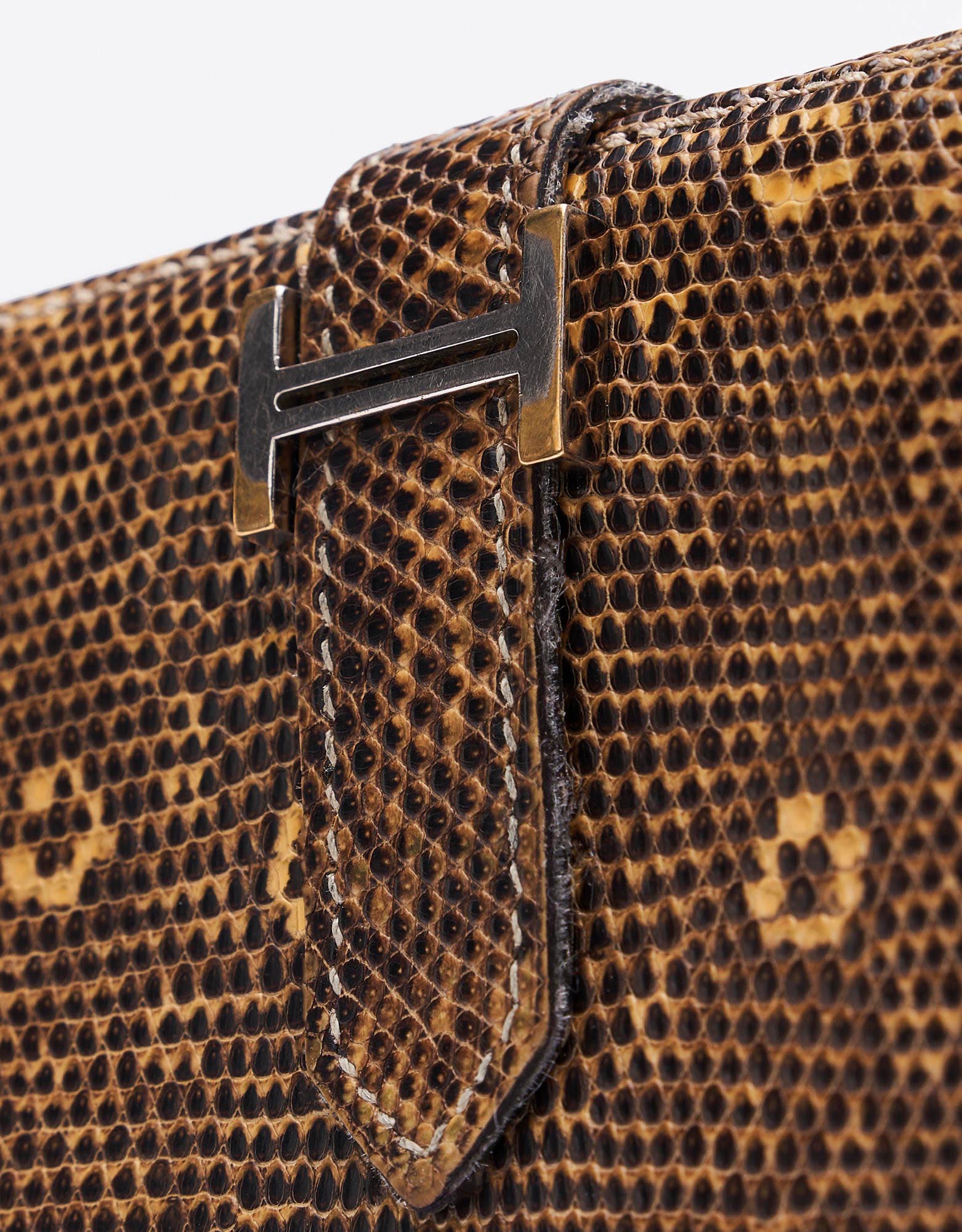 Hermès Bearn Wallet Lizard Ombre Saclàb Front