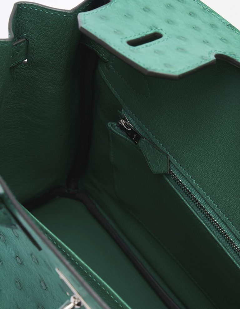 Hermès Birkin 30 Ostrich Vert Vertigo Saclàb Inside