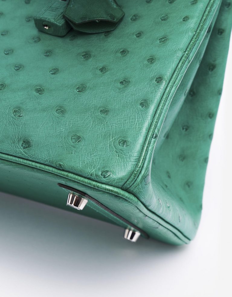 Hermès Birkin 30 Ostrich Vert Vertigo Saclàb Bottom