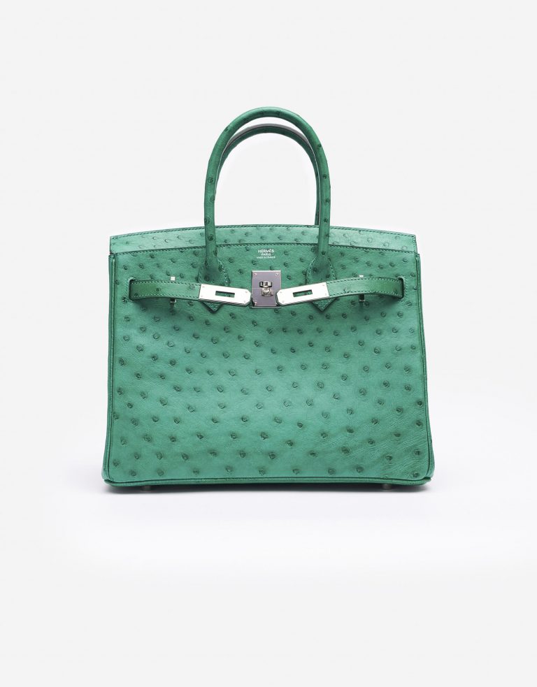 Hermès Birkin 30 Ostrich Vert Vertigo Saclàb Open