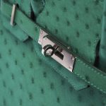 Hermès Birkin 30 Ostrich Vert Vertigo Saclàb Hardware