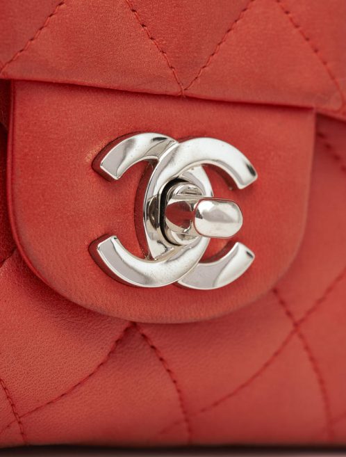 Chanel Single à rabat Valentine Orange Saclàb CC