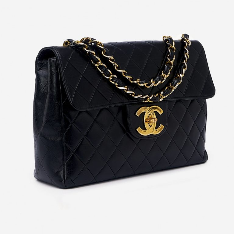 Chanel Jumbo Calfskin Black Vintage