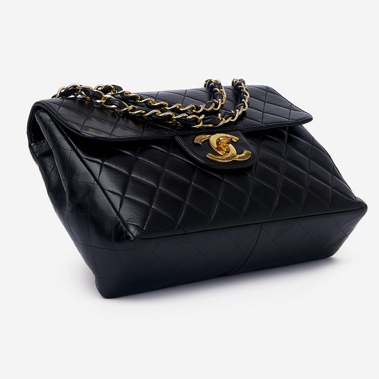 Chanel Jumbo Calfskin Black Vintage