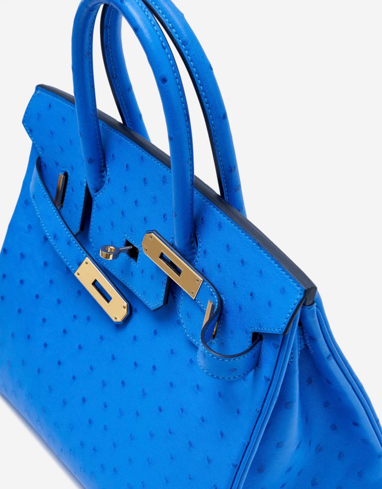 Hermès Birkin 30 Ostrich Bleuet Saclàb