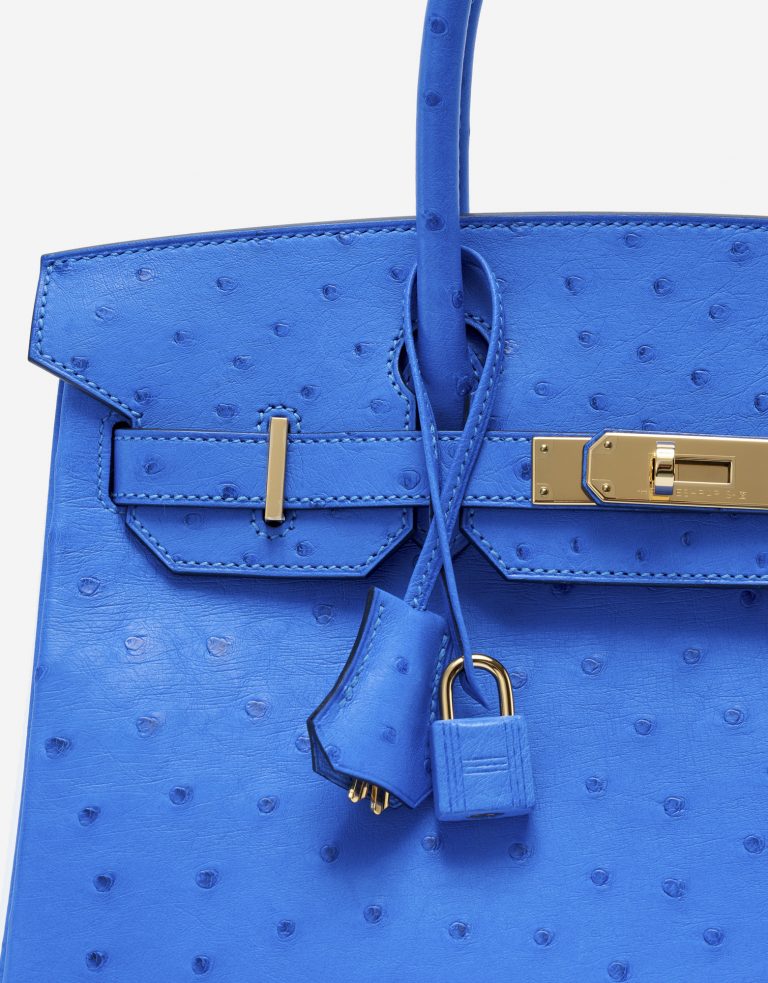 Hermès Birkin 30 Ostrich Bleuet Saclàb