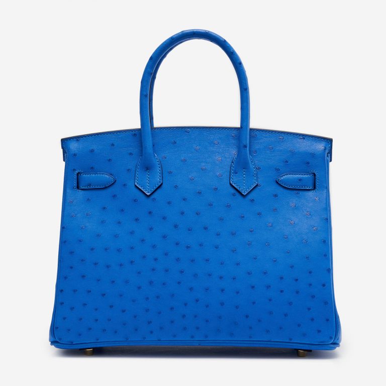 Hermès Birkin 30 Ostrich Bleuet Saclàb