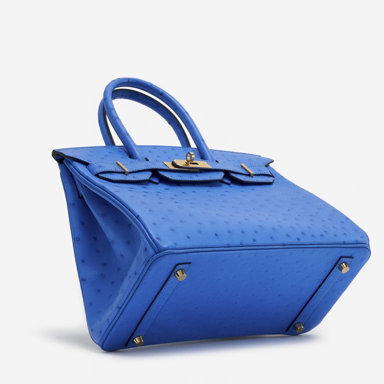 Hermès Birkin 30 Ostrich Bleuet Saclàb