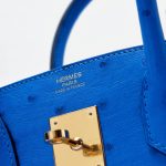 Hermès Birkin 30 Ostrich Bleuet Saclàb