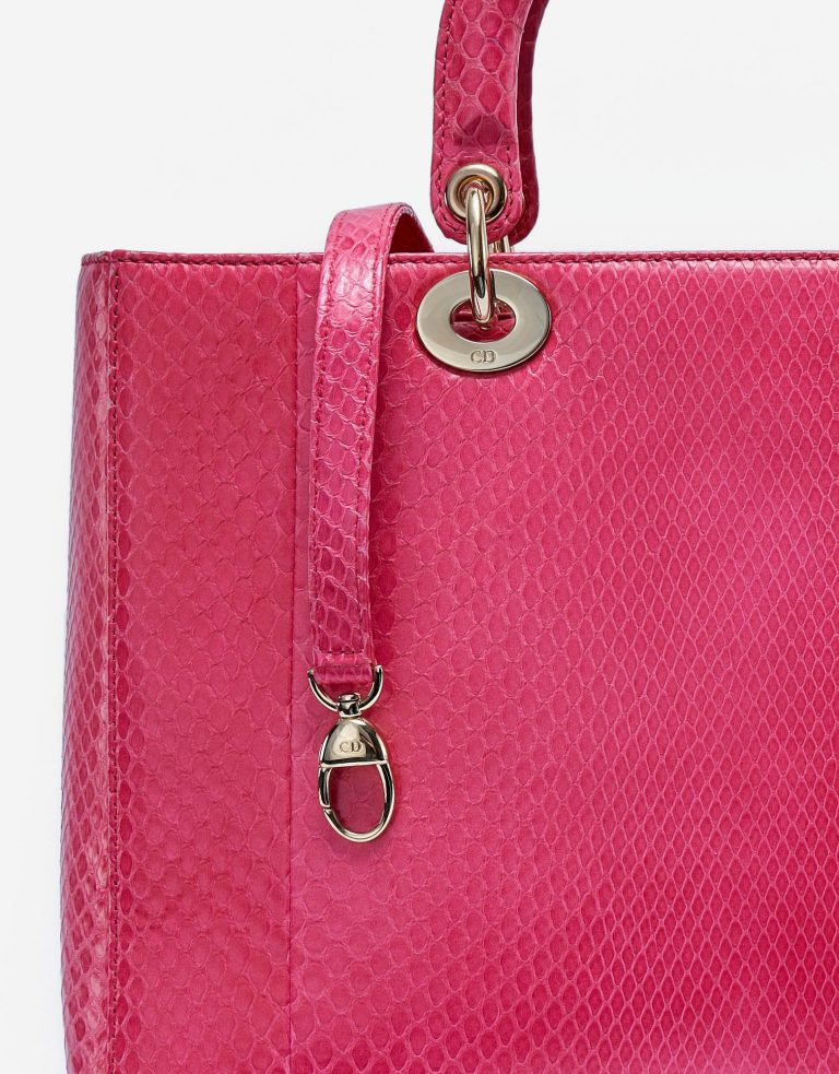 Dior Lady Large Python Pink