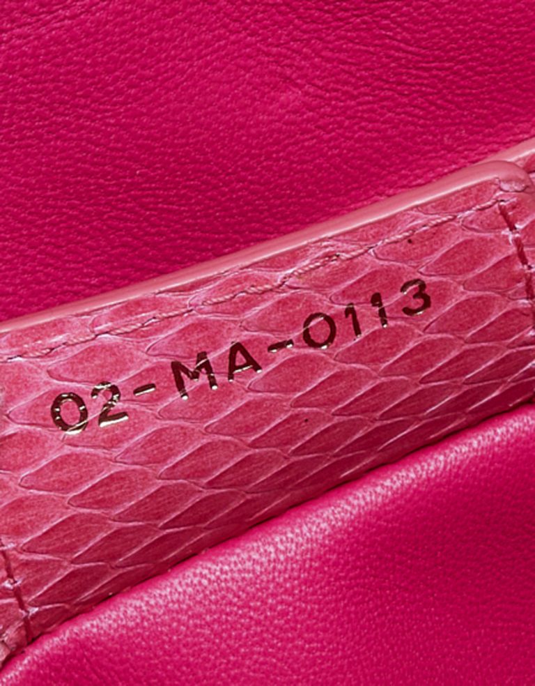 Dior Lady Large Python Pink