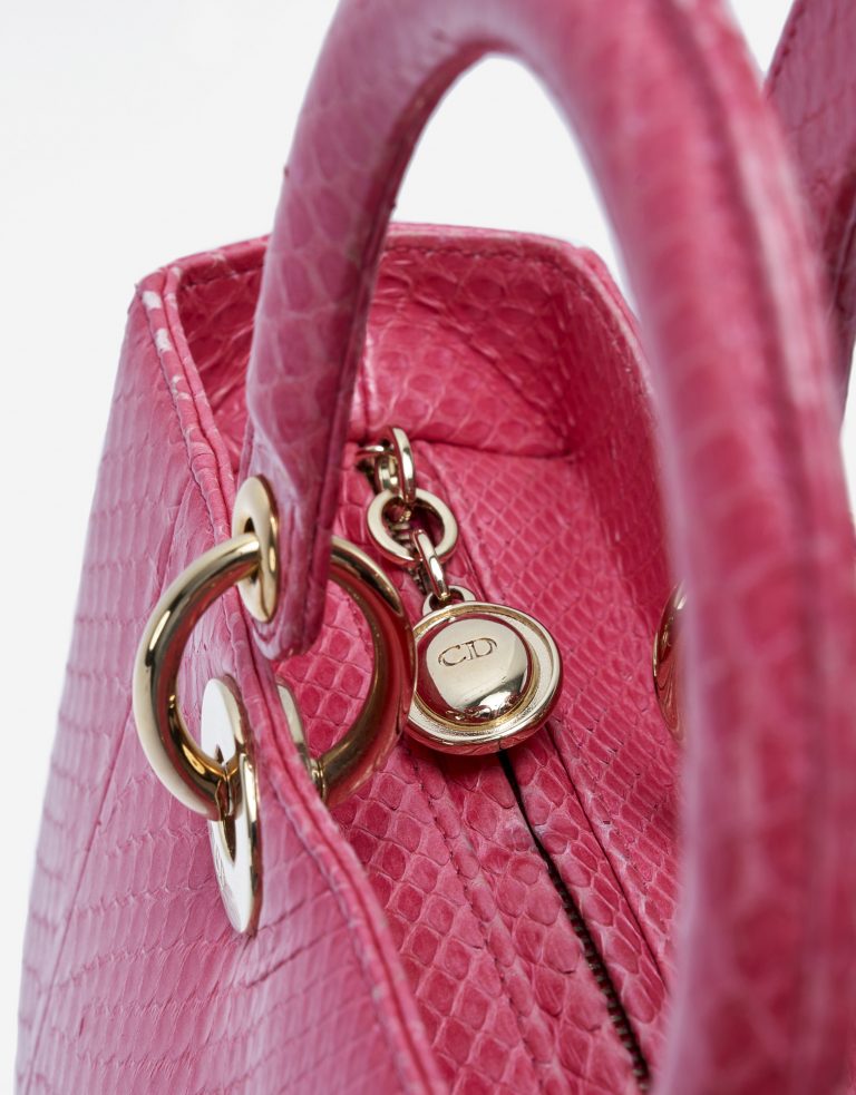 Dior Lady Large Python Pink