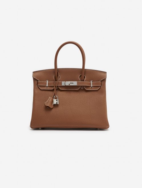 Pre-owned Hermès bag Birkin 30 Togo Gold Brown | Sell your designer bag on Saclab.com