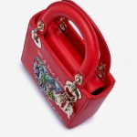 Pre-owned Dior bag Lady Mini Calf Red Red | Sell your designer bag on Saclab.com
