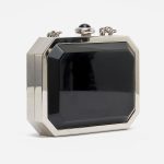 Pre-owned Chanel bag Première Minaudière Uni Metal Plexiglass Black Silver Black | Sell your designer bag on Saclab.com