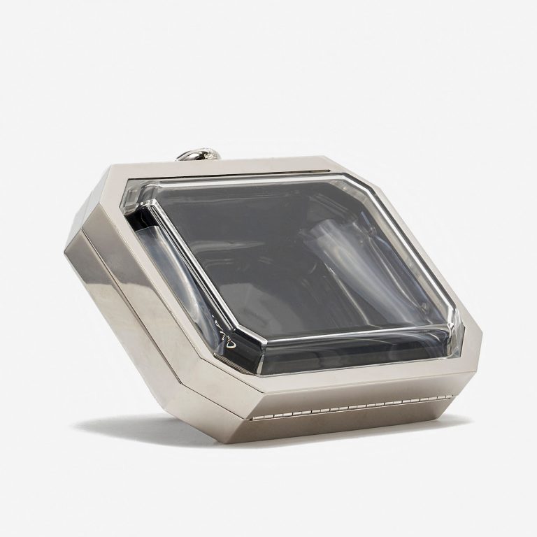 Pre-owned Chanel bag Première Minaudière Uni Metal Plexiglass Black Silver Black | Sell your designer bag on Saclab.com