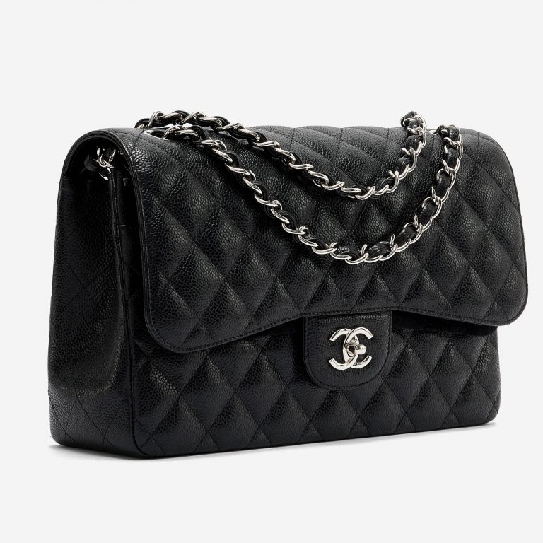 Chanel Classic Jumbo Caviar Black