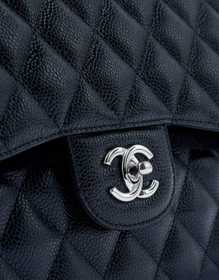 Chanel Classic Jumbo Caviar Black