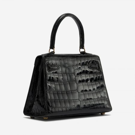 Hermès Kelly Mini Crocodile Black | SACLÀB