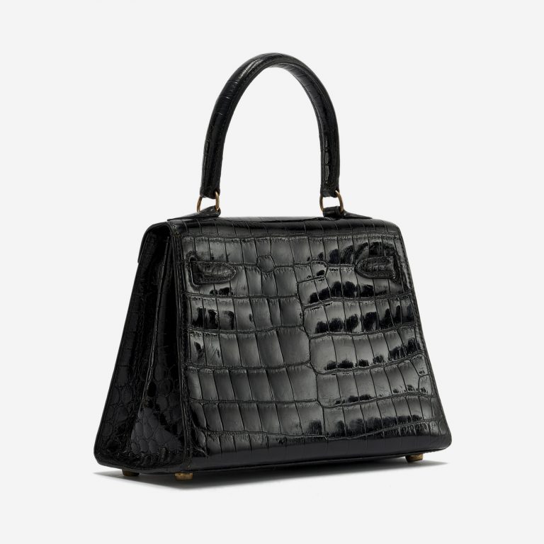 Hermès Kelly Mini 20 Crocodile Black Vintage