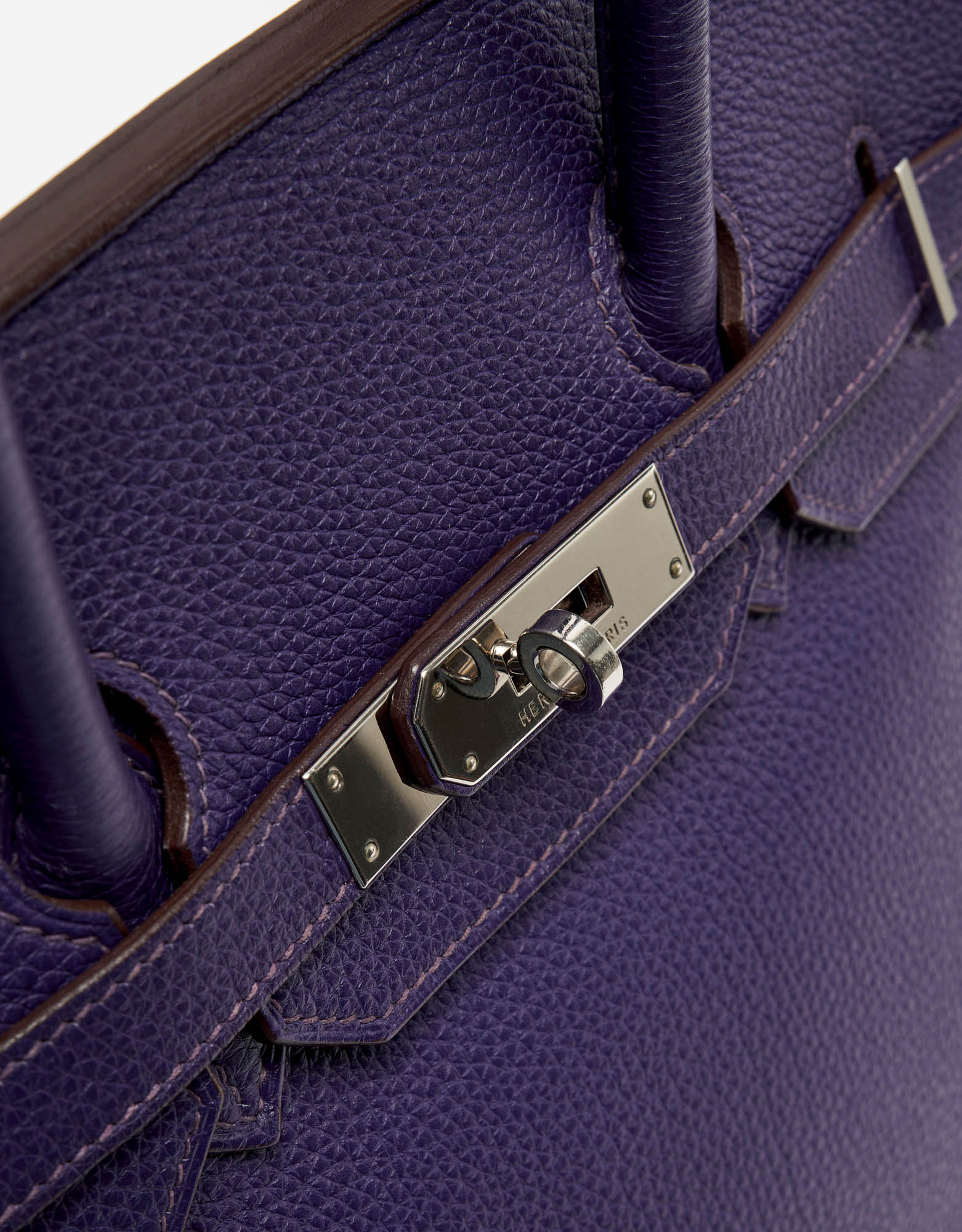 Hermès Birkin 35 Clemence Ultraviolet Hardware