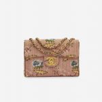 Chanel Timeless Jumbo Brocade Rose Silk Limited Edition