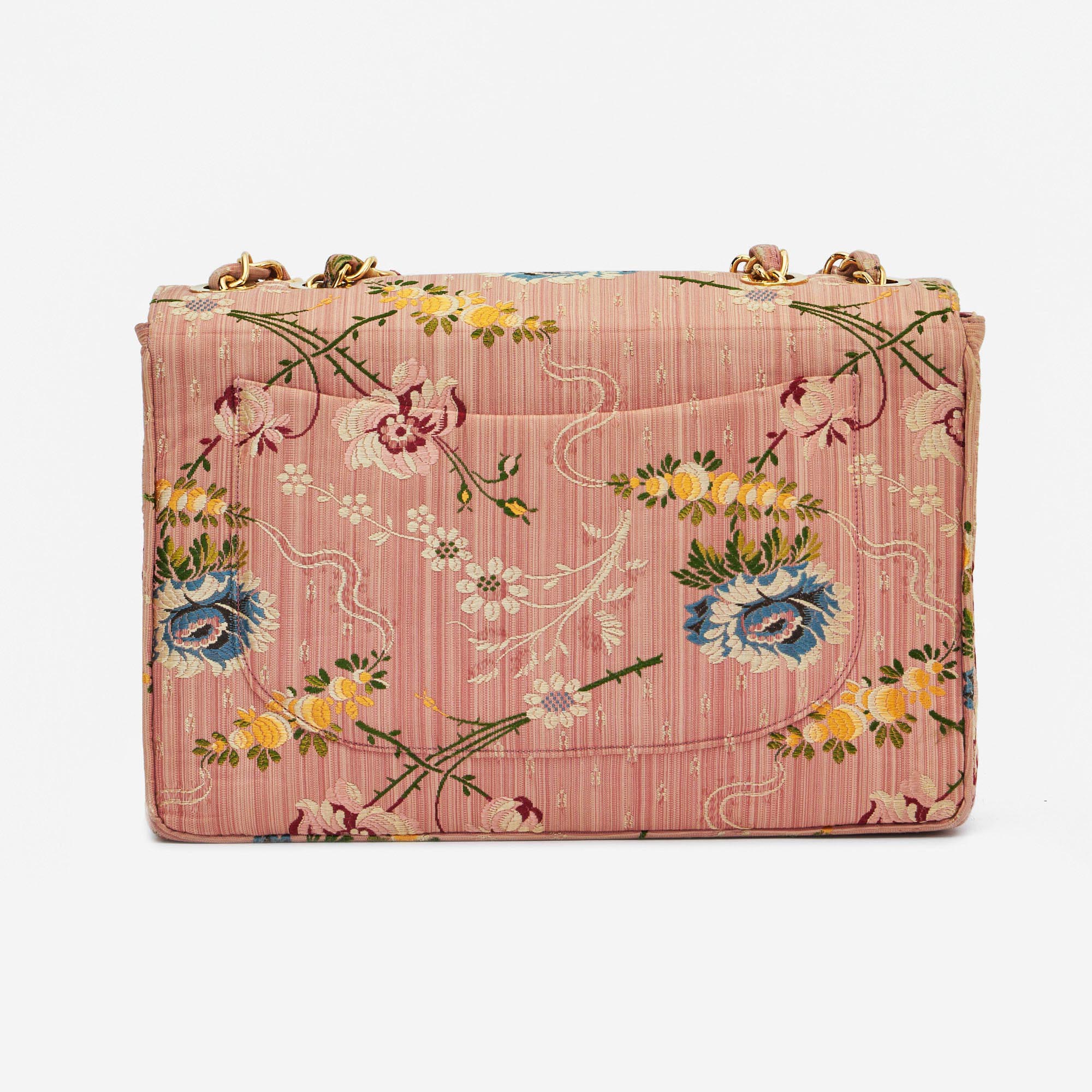 Gebrauchte Chanel Tasche Timeless Jumbo Brokat Seide Rose Gold, Rose | Verkaufen Sie Ihre Designer-Tasche auf Saclab.com