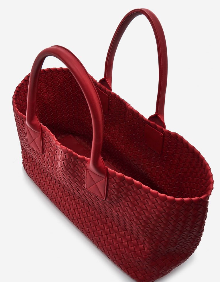 Bottega Veneta Cabat Moyen Intrecciato Rouge