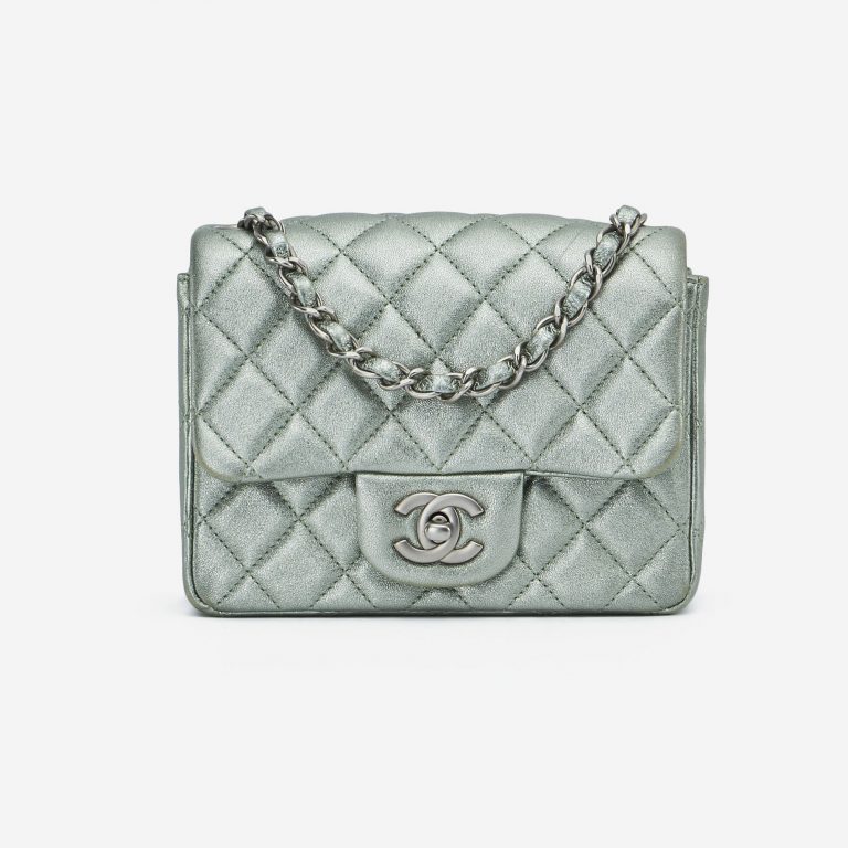 Chanel Timeless Mini Lamb Silver