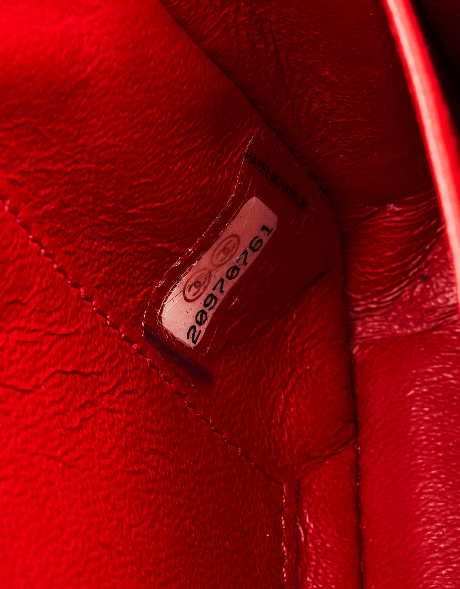 Chanel Timeless Mini-Tasche Lackleder Rot