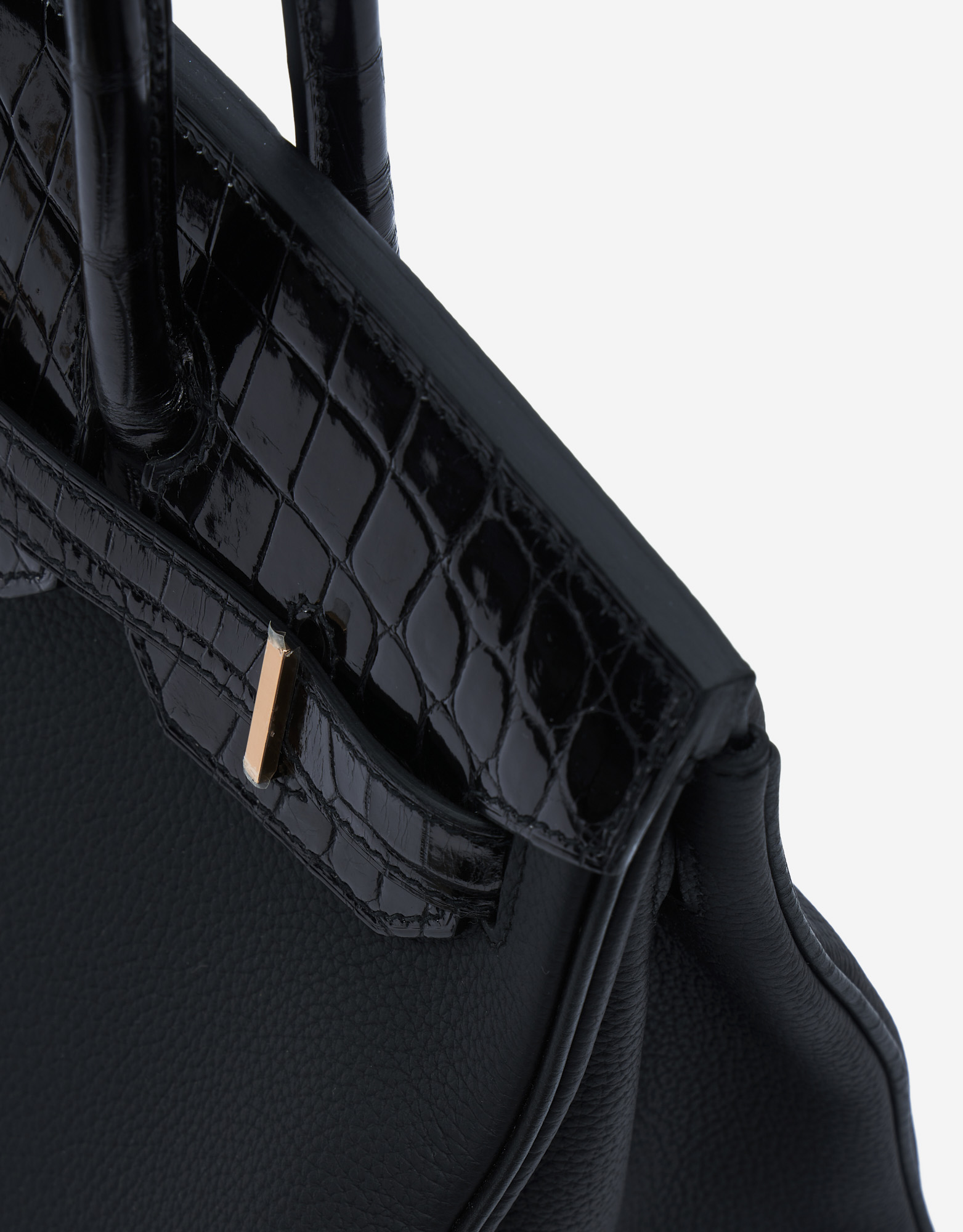 Pre-owned Hermès bag Birkin Touch 30 Niloticus/Togo Black Black | Sell your designer bag on Saclab.com
