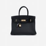 Hermès Birkin Touch 30 Niloticus Krokodilleder/Togo Schwarz