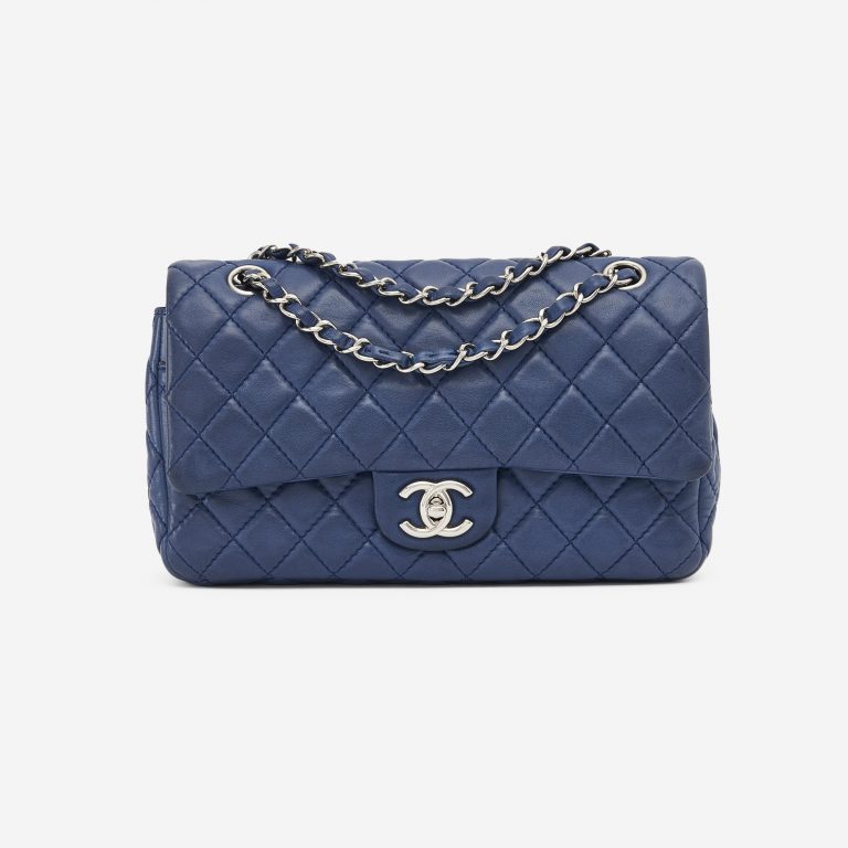 Chanel Timeless Medium Lamb Blue | SACLÀB