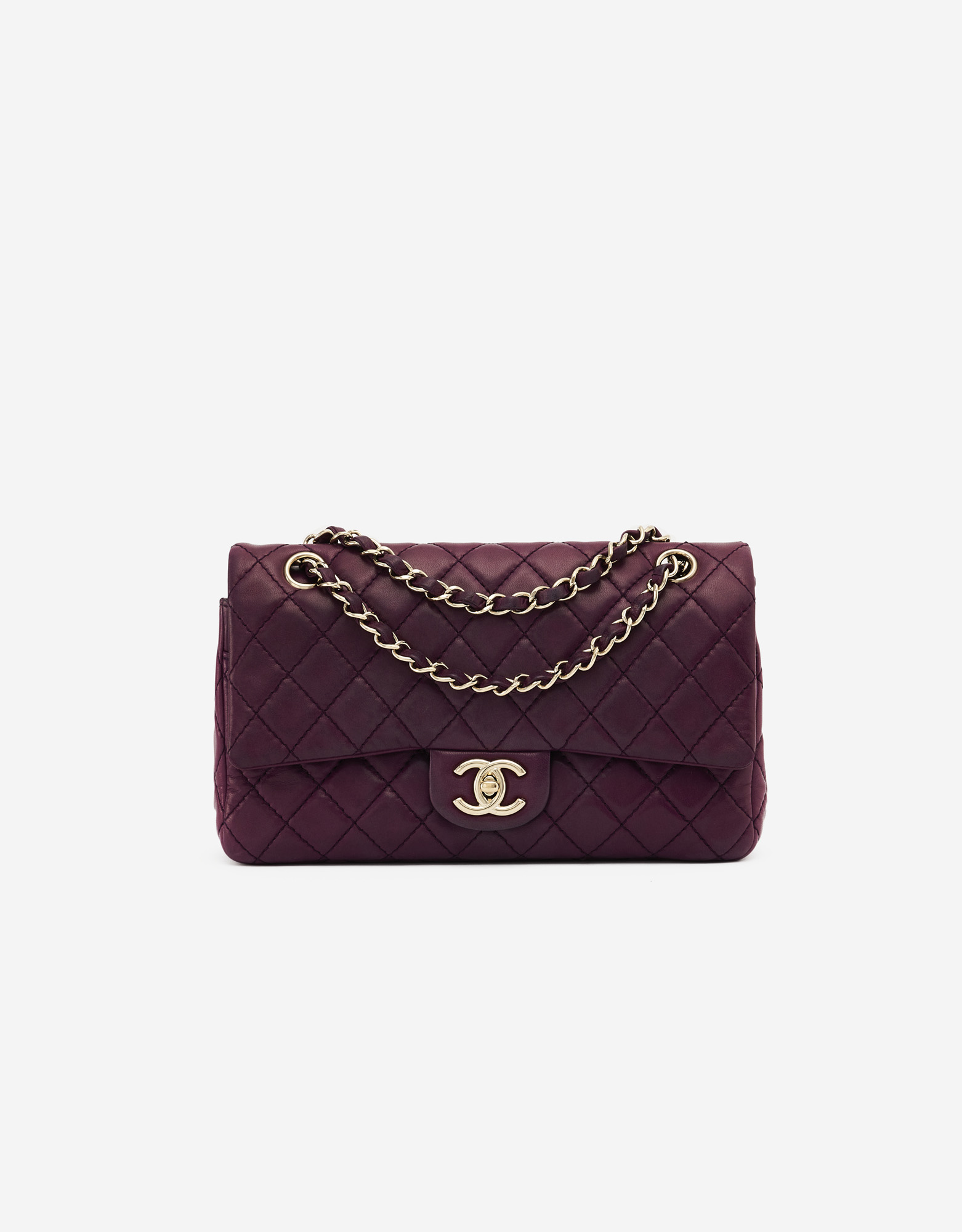 Chanel Timeless Medium Lamb Purple | SACLÀB