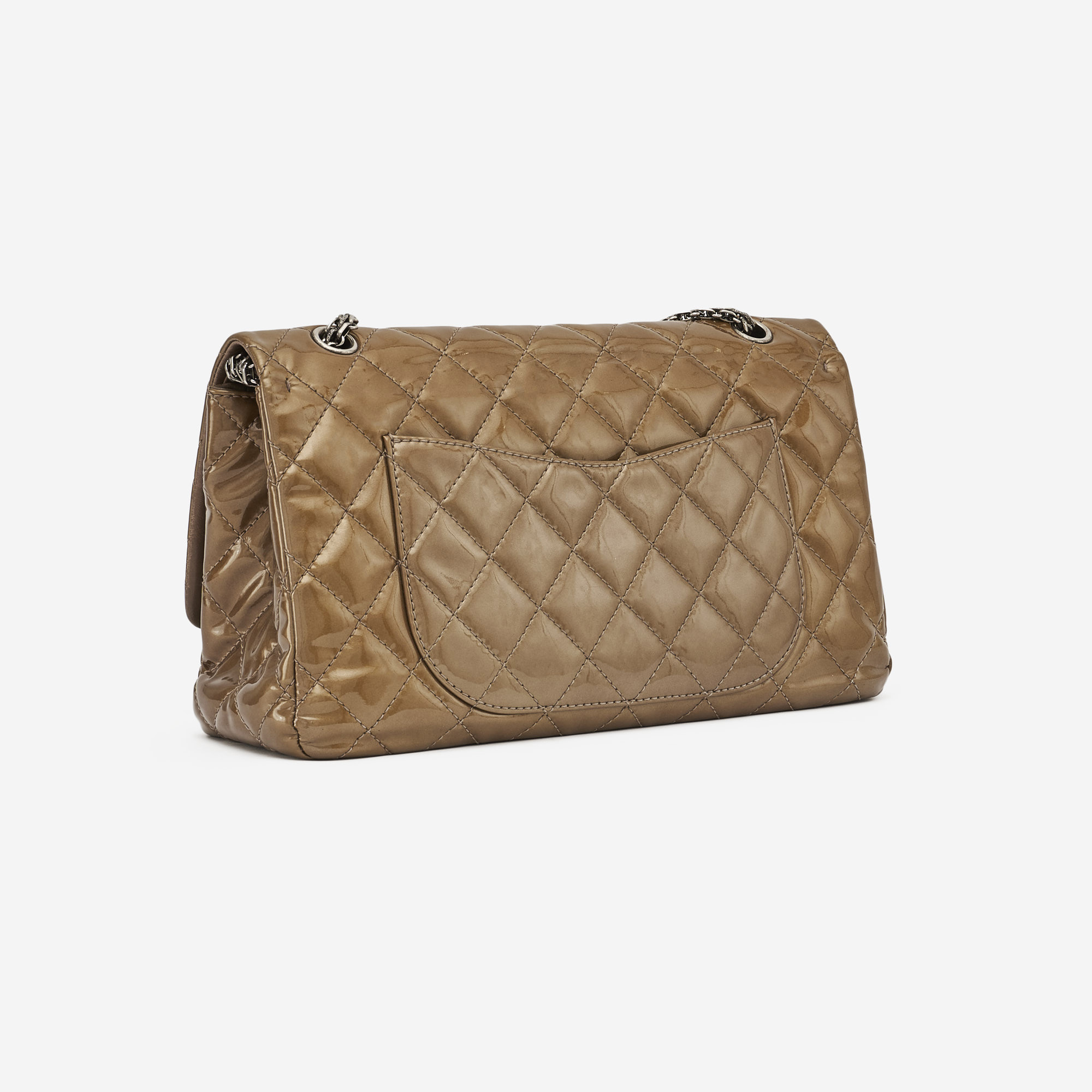 Chanel Aged Calfskin Quilted 50th Anniversary 2.55 Reissue 227 Flap Grey