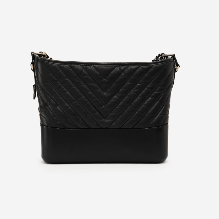 Chanel Gabrielle Moyen Cuir de veau Noir Dos SACLÀB