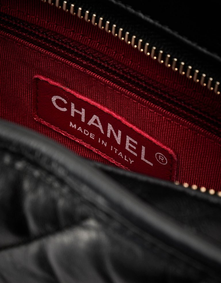 Chanel Gabrielle Moyen Cuir de veau Noir Logo SACLÀB