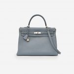 Hermès Kelly 35 Togo Bleu Lin SACLÀB