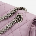 Chanel 2.55 Reissue 225 Lamb Rose Handbag Silver Chain Hardware