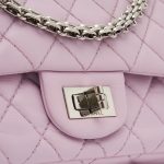 Chanel 2.55 Reissue 225 Lamb Rose Handbag Silver Mademoiselle Lock