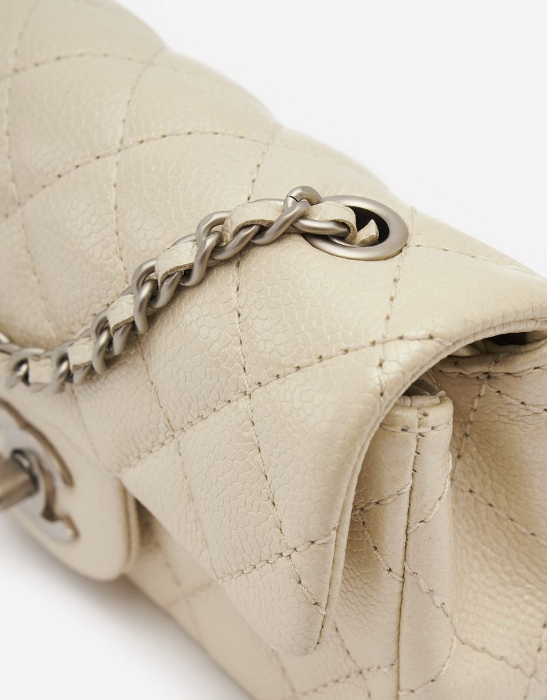 Chanel Timeless Mini Caviar Leather Pearl Handbag