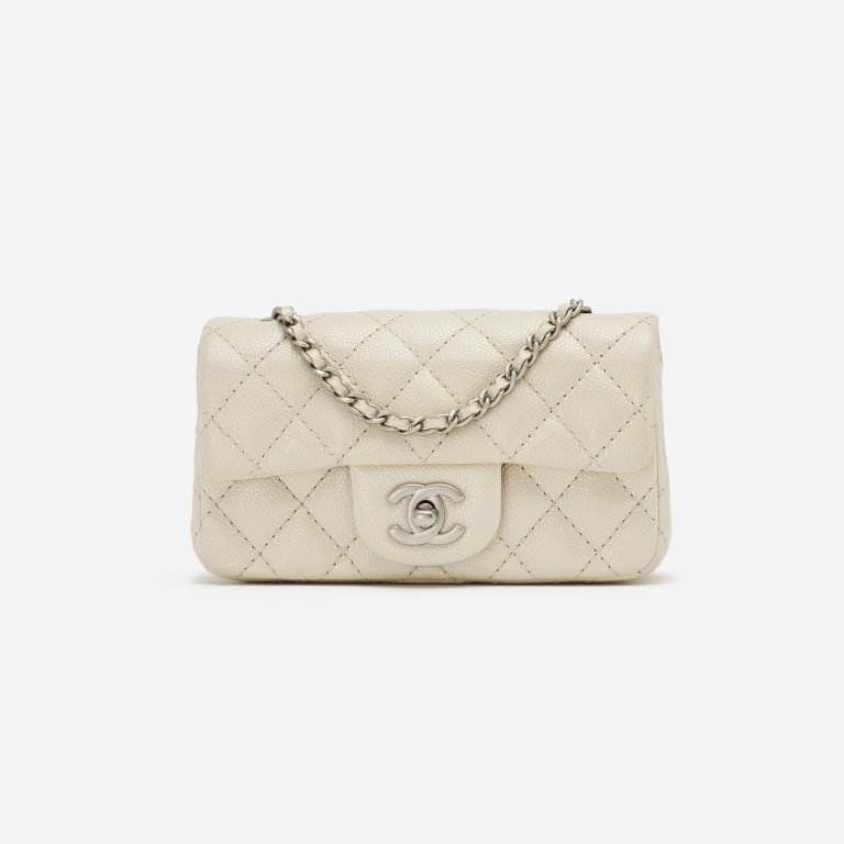 Chanel Timeless Mini Caviar Leather Pearl Handbag