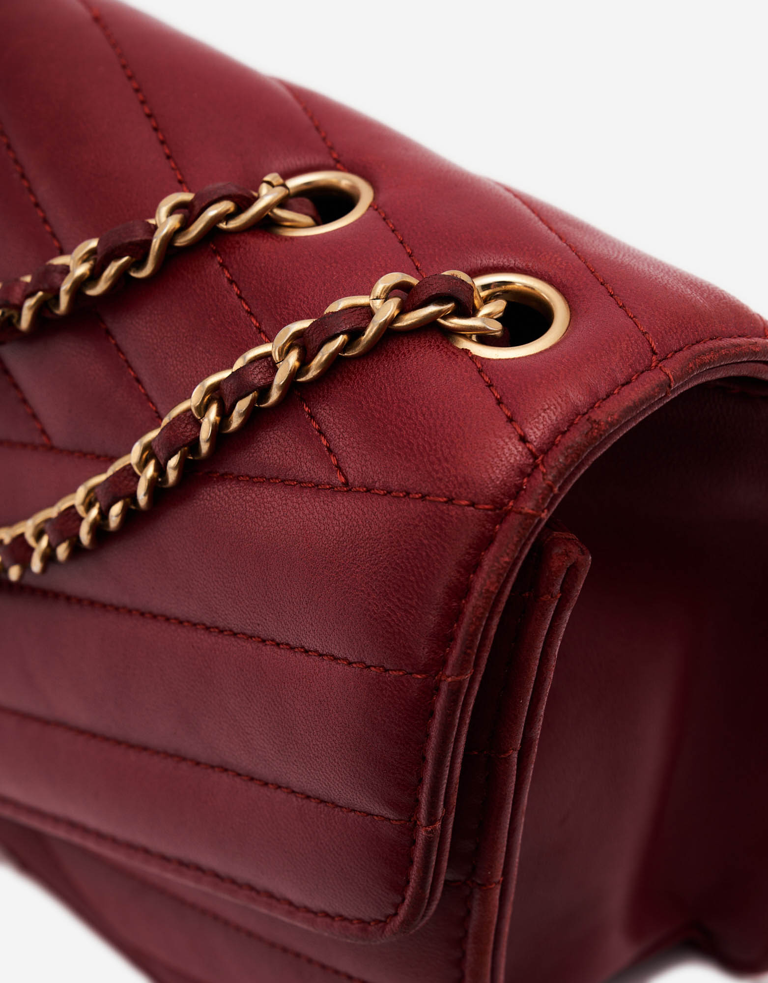 Chanel Bordeaux Leather Gabrielle Bag