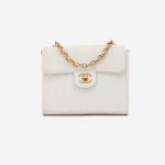 Vintage Chanel Timeless Mini Caviar White Handbag
