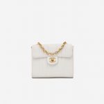 Vintage Chanel Timeless Mini Caviar White Handbag