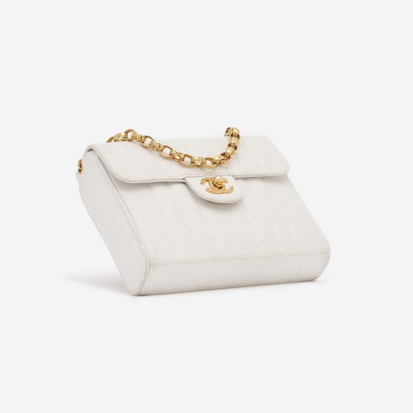 Chanel Timeless Mini Caviar White | SACLÀB